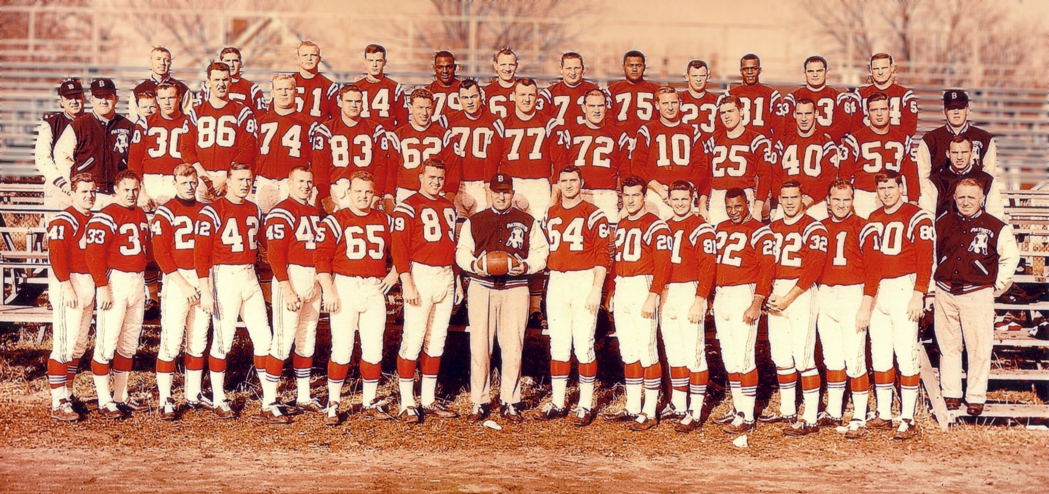 1960 Boston Patriots at training camp in Concord