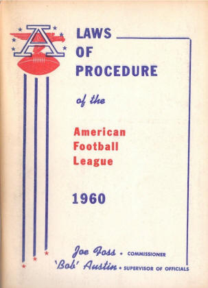American Football League Laws of Procedure